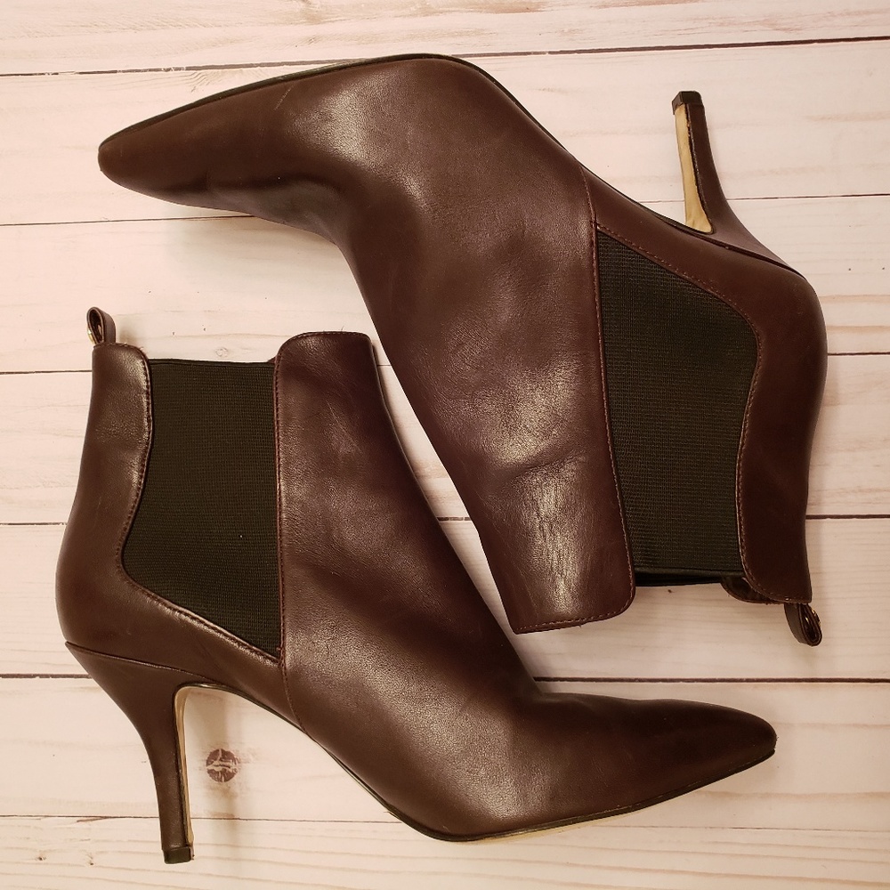 Womens Michael Kors Leather Booties